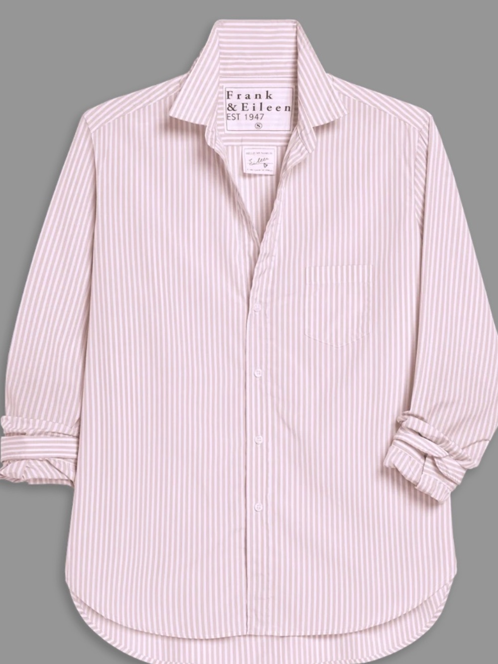 Frank & Eillen Pink stipe button down